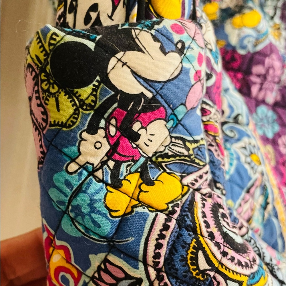 Vera Bradley Disney Mickey & Minnie Paisley Purple Multicolor Crossbody Bag - Picture 5 of 8